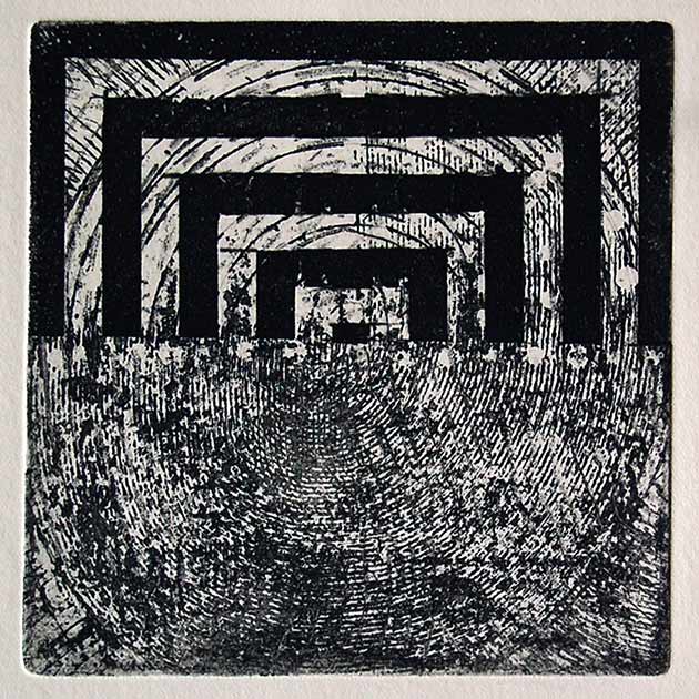 Lokkit 4,  Etching by William Dick, artist