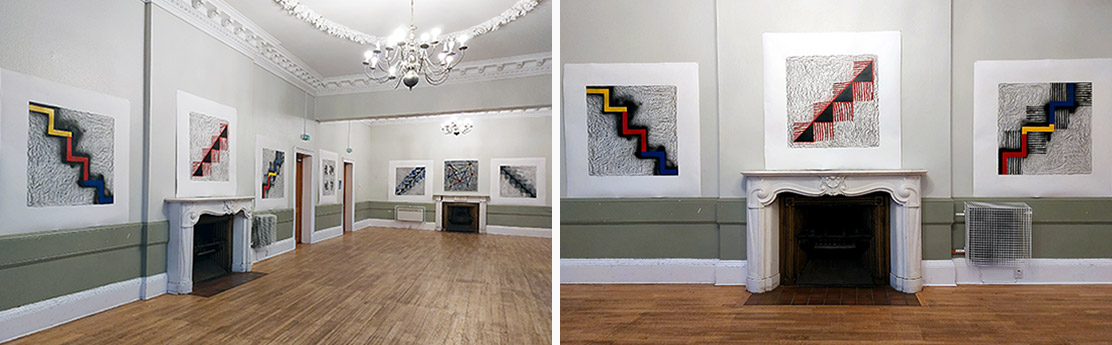 Installation Photo of William Dick exhibition at Inch House, Edinburgh, 2023