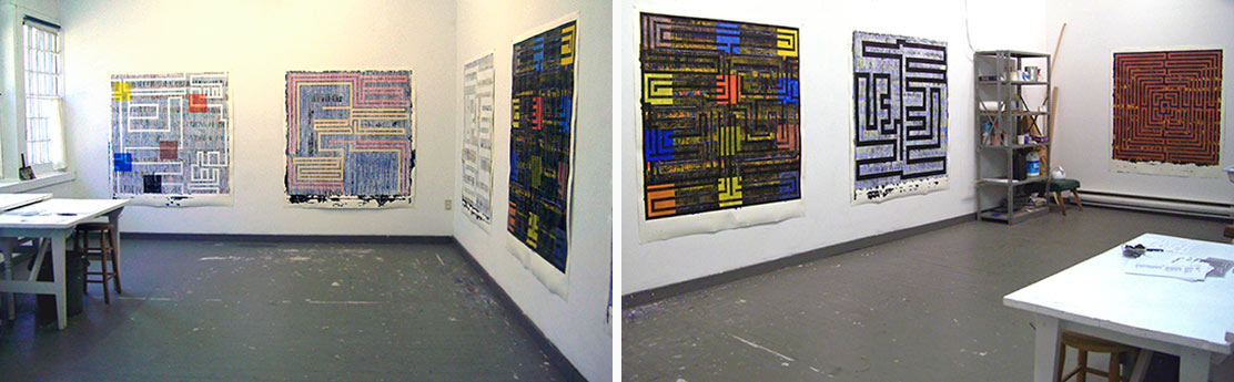 Installation Photos of William Dick exhibitions at Yaddo Art gallery, New York, 2006